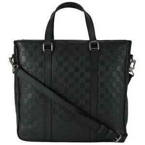 Louis Vuitton Tadao shoulder tote bag business Damier Infini Black onyx black